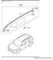 KB7W509L0B - Body: Roof Molding for Mazda: CX-5 Image