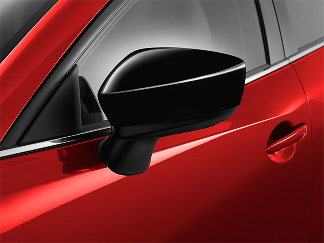 BHN1V3650PZ - Exterior: 2014-2016 Mazda 3 - Door Mirror Caps -Brilliant Black for Mazda: 3 Image