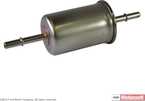 FG1114 - Air &amp; Fuel Delivery: Motorcraft Fuel Filter for Ford: Crown Victoria, E-150, E-150 Club Wagon, E-150 Econoline, E-150 Econoline Club Wagon, E-250, E-250 Econoline, E-350 Club Wagon, E-350 Econoline Club Wagon, E-350 Super Duty, E-450 Econoline Super Duty, E-450 Super Duty, E-550 Econoline Super Duty, E-550 Super Duty, Expedition, Explorer, Explorer Sport, Explorer Sport Trac, F-150, F-150 Heritage, F-250, F-250 Super Duty, Five Hundred, Focus, Freestar, Freestyle, Fusion, Mustang, Ranger, Thunderbird, Windstar | Lincoln: Blackwood, LS, Mark LT, MKZ, Navigator, Town Car | Mercury: Grand Marquis, Marauder, Montego, Monterey, Mountaineer Image