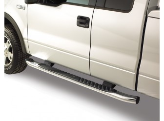 6L3Z16450AB - Body: Ford OEM Step Bars - 5 Inch Chromed Aluminum, Reg. Cab for Ford Image