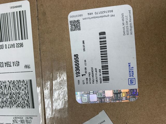 19366958 - Trailering: 7-Way Trailer Wiring Electrical Adapter for Buick: Enclave, Envision | Cadillac: Escalade, Escalade ESV, SRX, XT5 | Chevrolet: Blazer, Colorado, Equinox, Express 2500, Express 3500, Express 4500, Silverado 1500, Silverado 1500 LD, Silverado 1500 LTD, Silverado 2500 HD, Silverado 3500 HD, Suburban, Suburban 3500 HD, Tahoe, Traverse | GMC: Acadia, Acadia Limited, Canyon, Savana 2500, Savana 3500, Savana 4500, Sierra 1500, Sierra 1500 Limited, Sierra 2500 HD, Sierra 3500 HD, Terrain, Yukon, Yukon XL Image