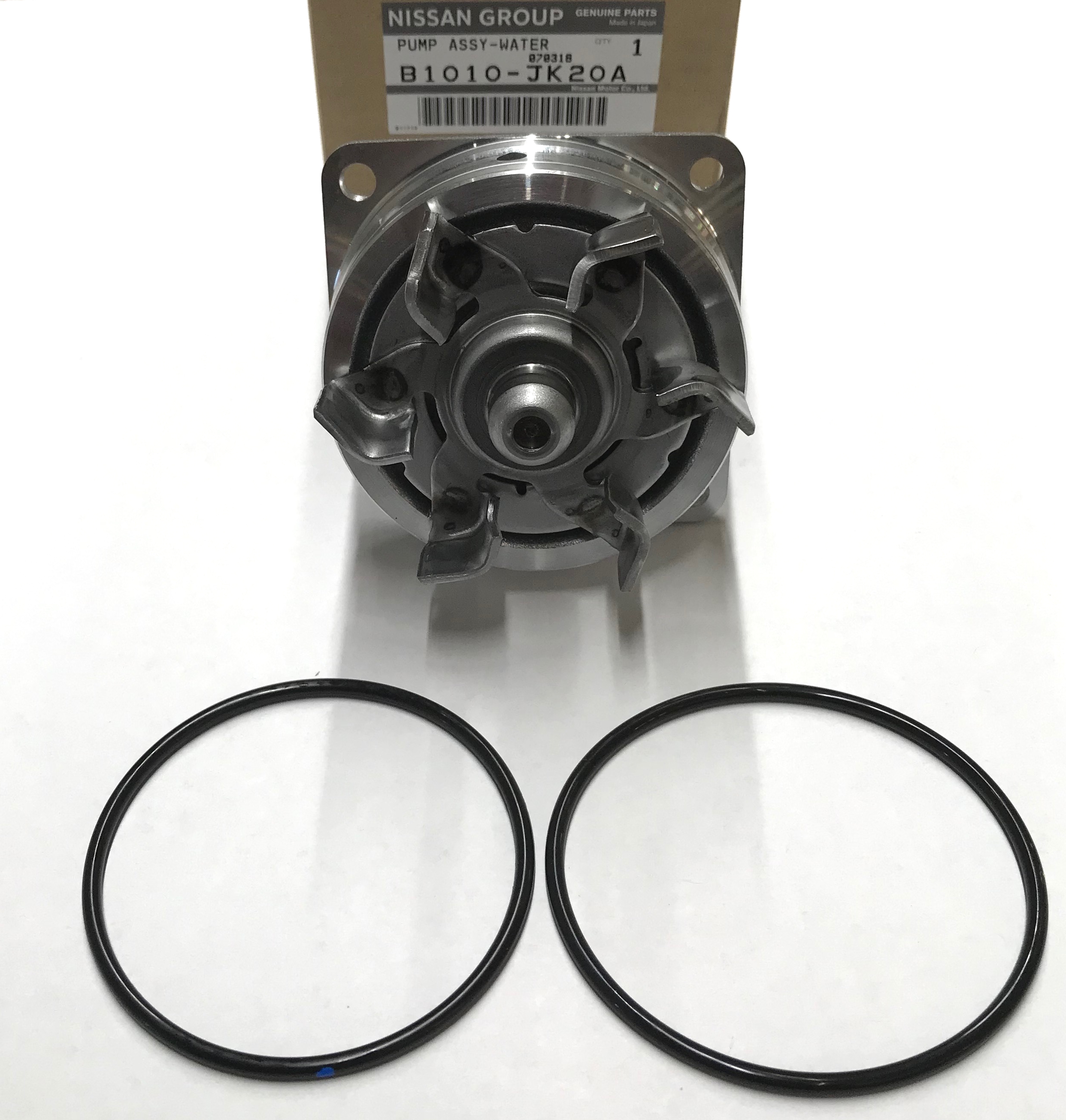 B1010JK20A - Cooling System: Water Pump for INFINITI: EX35, EX37, FX35, FX37, G35, G37, M35, M35h, M37, Q40, Q50, Q60, Q70, Q70L, QX50, QX70 Image