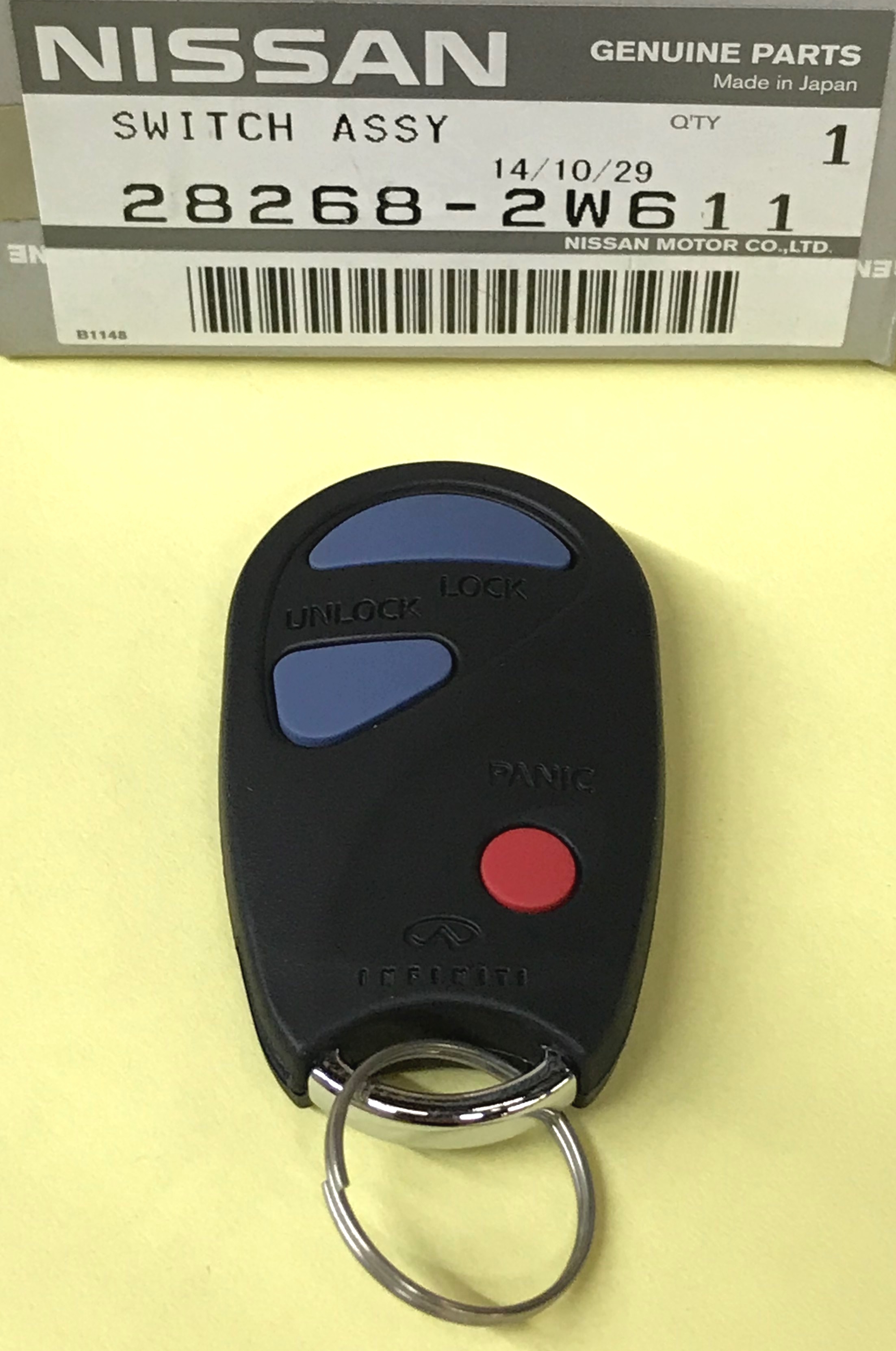 282682W611 - : Keyless Entry Transmitter for INFINITI: QX4 Image