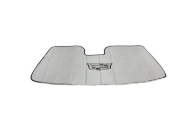 23433488 - Interior: Front Sunshade Package in Silver with Black Cadillac Logo for GM Image