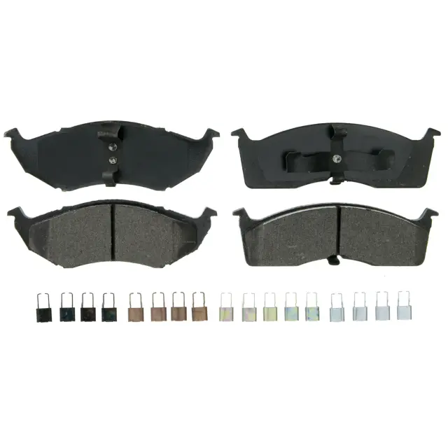 ZX591 - Brakes &amp; Brake Parts: Wagner QuickStop ZX591 Front Disc Brake Pad Set Semi-Metallic for WAGNER BRAKE Image
