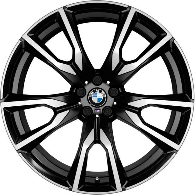 36118074222 - : BMW Style 755M V-Spoke Rear 22x10.5 ET43 Jet Black Burnished for BMW Image