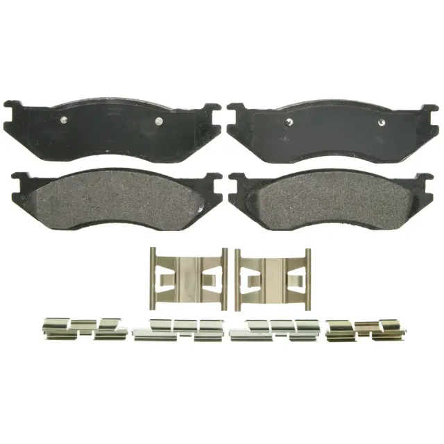 ZX966 - Brakes &amp; Brake Parts: Wagner QuickStop ZX966 Front Disc Brake Pad Set Semi-Metallic for WAGNER BRAKE Image