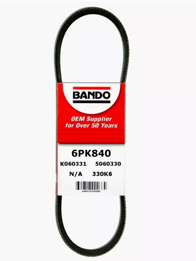 6PK840 - Engines &amp; Components: Bando USA OEM Quality Serpentine Belt for Bando Image