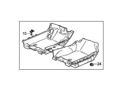 83301TK5A02ZB - : Carpet Front *NH690L* for Acura Image