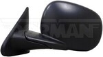 955255 - : Side View Mirror - Left, Manual, Black, Textured for Dorman Image