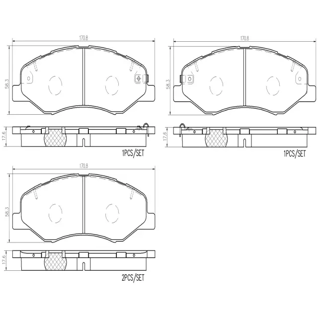 P28102N - : Disc Brake Pad Set for Brembo Image