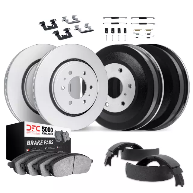 451447167 - : Disc Brake Pad and Rotor / Drum Brake Shoe and Drum Kit for DYNAMIC FRICTION Image