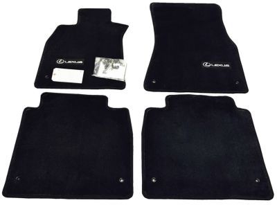 PT2085115420 - : Carpet Floor Mats, Black, 4 Pc Set, Black (Lwb w/Awd) for Lexus Image