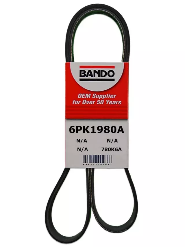 6PK1980A - Engines &amp; Components: Bando USA OEM Quality Aramid Serpentine Belt for Bando Image