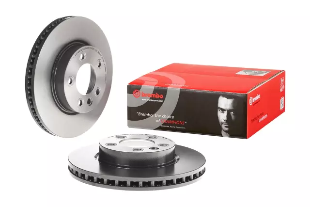 9986811 - Brakes &amp; Brake Parts: Premium Coated Vented Brake Rotor for Brembo Image