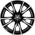 36118074221 - : BMW Style 755M V-Spoke Front 22x9.5 ET32 Jet Black Burnished for BMW Image