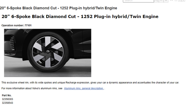 32358543 - Unclassified: Aluminum Rim for Volvo Image