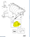 31216327 - Fuel System: Throttle Body for Volvo: S40, S60, V50, V70 Image