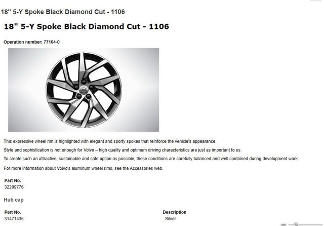 32209776 - Unclassified: Aluminum Rim for Volvo Image