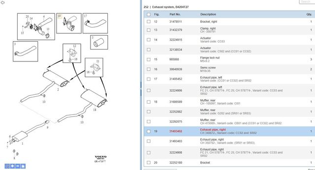 31493402 - : Exhaust Tail Pipe Tip for Volvo: XC90 Image