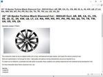 31664378 - : V60 Aluminum Rim 20" 10-Spoke Turbine Black Diamond Cut - 800145 for Volvo Image