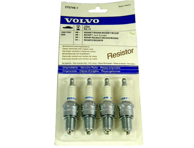 270746 - : Spark Plug Set for Volvo: 240, 244, 245, 740, 760, 780, 940 Image