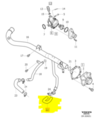 30723084 - Belts &amp; Cooling: Engine Coolant Hose for Volvo: C70, S40, V50 Image