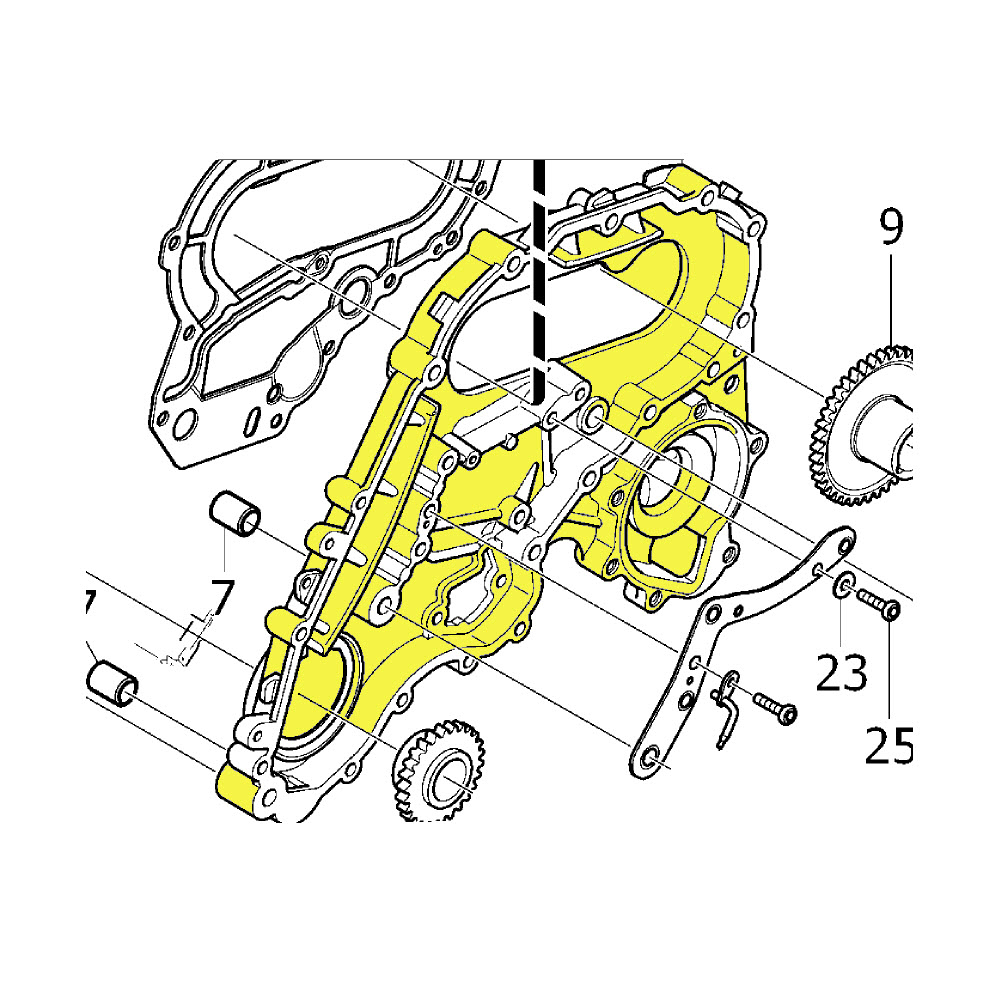 8692154 - Engine: Timing Cover for Volvo: S60, S80, V60, V70, XC60, XC70, XC90 Image