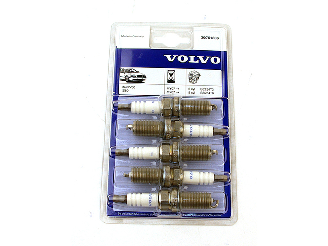 30751806 - : Spark Plug Set for Volvo: C30, C70, S40, S60, V50, V70, XC70 Image