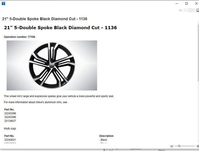 32134637 - Unclassified: Aluminum Rim for Volvo Image