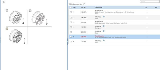 32243495 - Unclassified: Aluminum Rim for Volvo Image