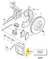 30665010 - Brakes: Disc Brake Pad Retaining Clip for Volvo: S60, XC90 Image