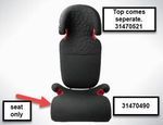 32403678 - : Booster Seat Cushion Wool Fabric for Volvo: S60, S90, V60, V90, V90 Cross Country, XC60, XC90 Image