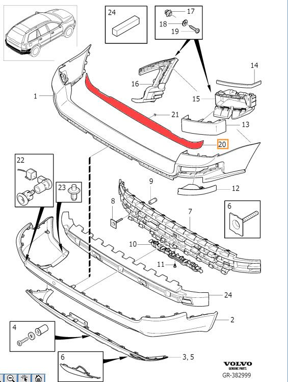 30698634 - : Cover Panel for Volvo Image