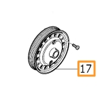 31258136 - Cooling System: Idler Pulley for Volvo: S80, V60, XC70 Image