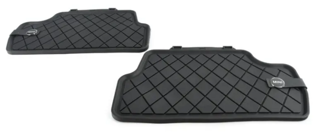 51472354164 - Interior: All Weather Floor Mats, Essential Black Rear for Mini Image