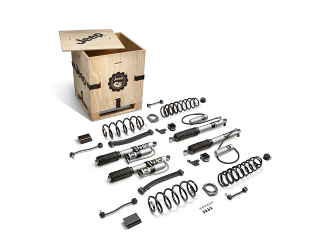 77072399AH - Performance: Jeep Performance Parts 2-inch Lift Kit with Bilstein Reservoir Shocks, 3.0L EcoDiesel or 392/6.4L V-8 for Mopar Image