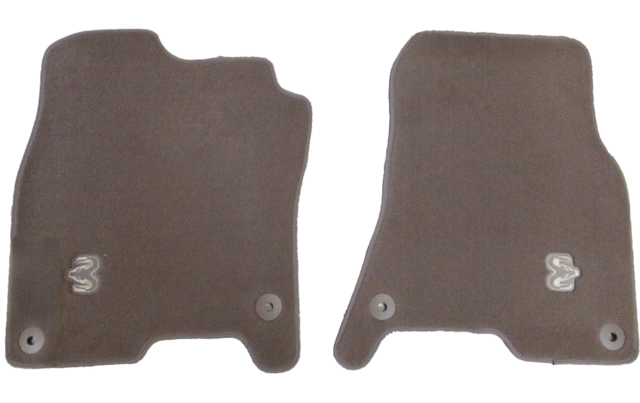 82215407 - : Premium Carpet Floor Mats - Front Crew/Quad - Brown for Mopar Image