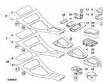 51167155643 - Body: Shift Panel for BMW: 325i, 325xi, 328i, 328i xDrive, 328xi, 330i, 330xi, 335d, 335i, 335i xDrive, 335is, 335xi, M3 Image