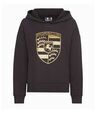 WAP7250XL0NPOR - : Women's Gold Crest Hoodie (US Large)- Black for Porsche Image
