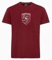 WAP6713XL0PESS - : Men's Essential Crest T-shirt (US 2XL)  - Bordeaux Red for Porsche Image