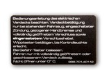 98670140112 - : Sticker For Locking Top for Porsche Image