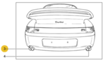 99311198103 - : Left twin tail pipe for Porsche 993 Turbo for Porsche Image