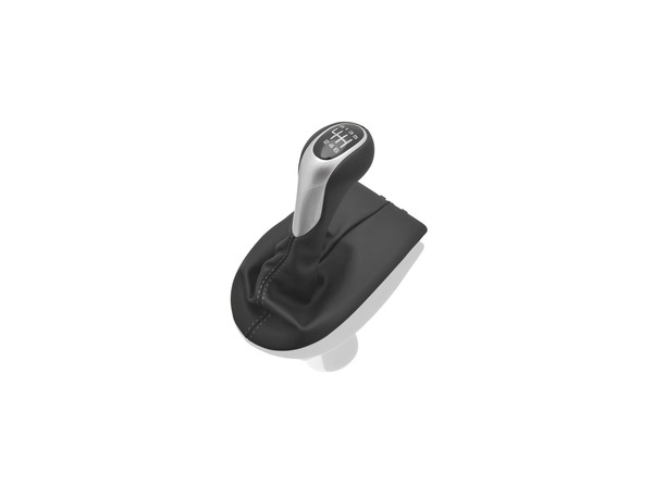 Gear Shift knob, 6-speed, in Black/Silver for Porsche 986