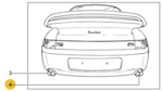 99311198203 - : Right twin tail pipe for Porsche 993 Turbo for Porsche Image