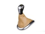 99642498103S30 - : Gearshift knob, 6-speed, carbon/aluminium/leather in Savanna Beige for Porsche 986 and 996 for Porsche Image
