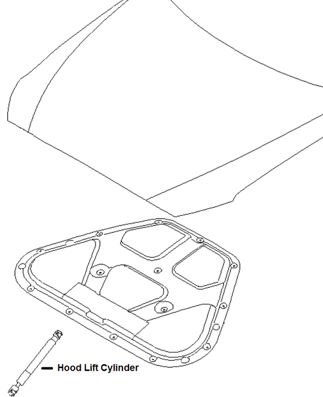 81161B1500 - : Support Cylinder for Genesis: G80 | Hyundai: Genesis Image