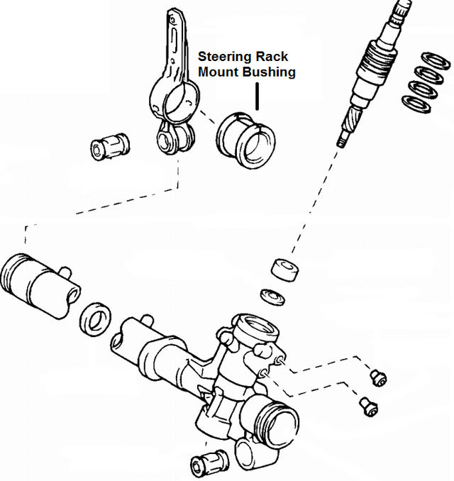 4551742020 - : BUSHING - STEERING RACK MOUNT for Toyota Image