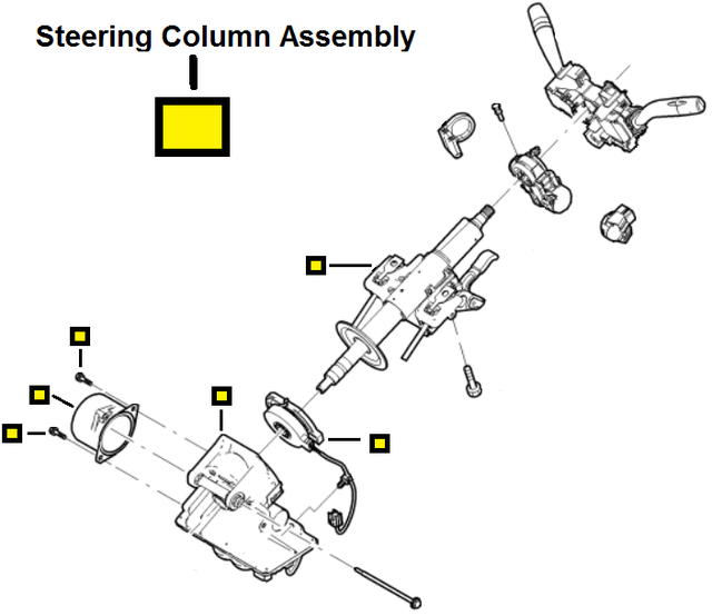CL8Z3C529D - Steering: Column Assembly for Ford: Escape | Mercury: Mariner Image