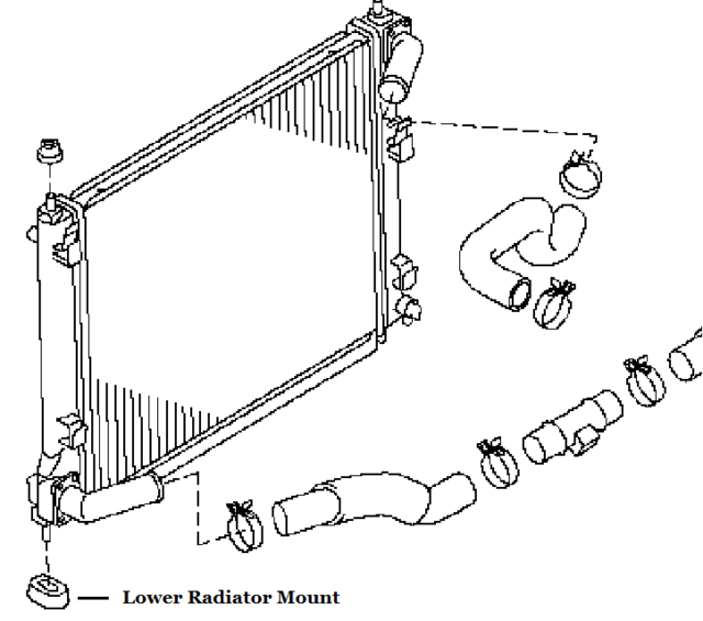21507AX600 - : LOWER RADIATOR MOUNT for Nissan Image